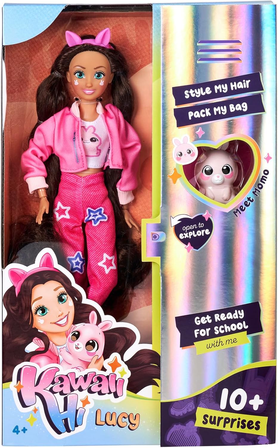 Kawaii Hi Lucy Long Hair Fashion Doll with Rabbit and Accessories Kawaii Hi Yallatoys