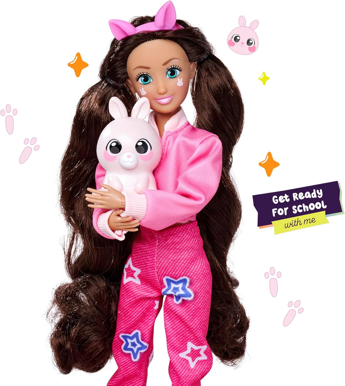 Kawaii Hi Lucy Long Hair Fashion Doll with Rabbit and Accessories Kawaii Hi Yallatoys