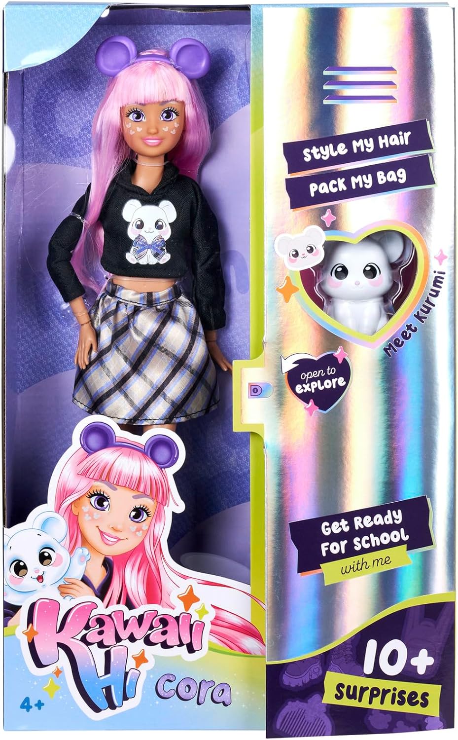 Kawaii Hi Cora Long Hair Fashion Doll with Mouse and Accessories Kawaii Hi Yallatoys