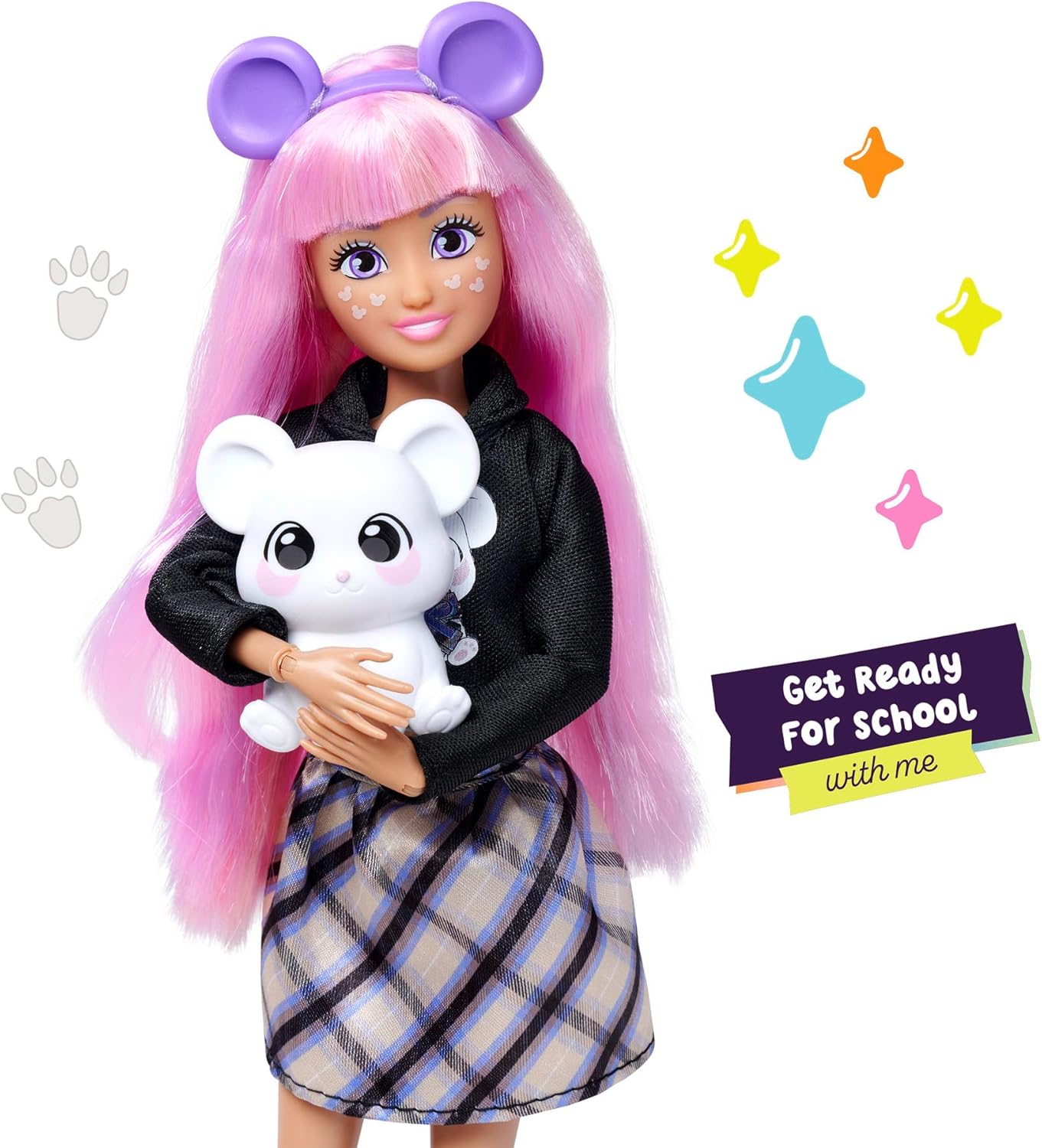 Kawaii Hi Cora Long Hair Fashion Doll with Mouse and Accessories Kawaii Hi Yallatoys