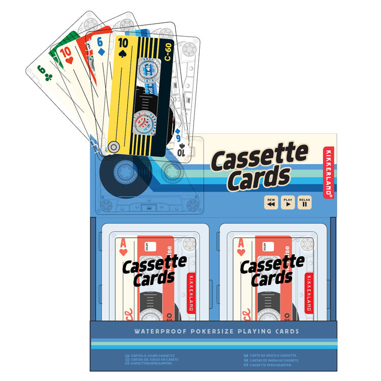 Kikkerland Cassette Playing Cards Kikkerland Yallatoys