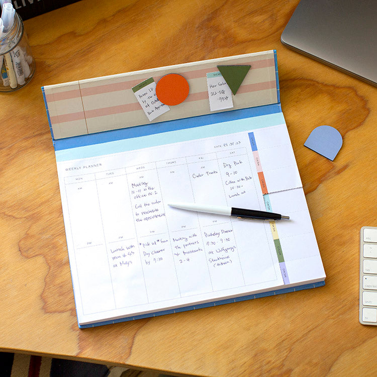 Kikkerland Inkerie Magnetic Weekly Desk Planner Kikkerland Yallatoys