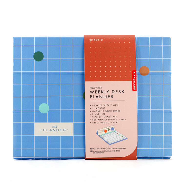 Kikkerland Inkerie Magnetic Weekly Desk Planner Kikkerland Yallatoys