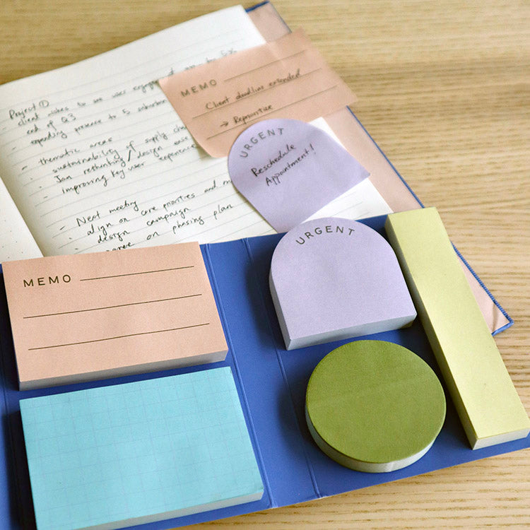 Kikkerland Inkerie Set Of 5 Sticky Notes Kikkerland Yallatoys
