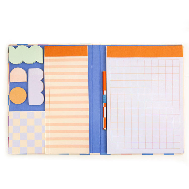 Kikkerland Inkerie Notepad with Sticky Notes Set and Pen Kikkerland Yallatoys