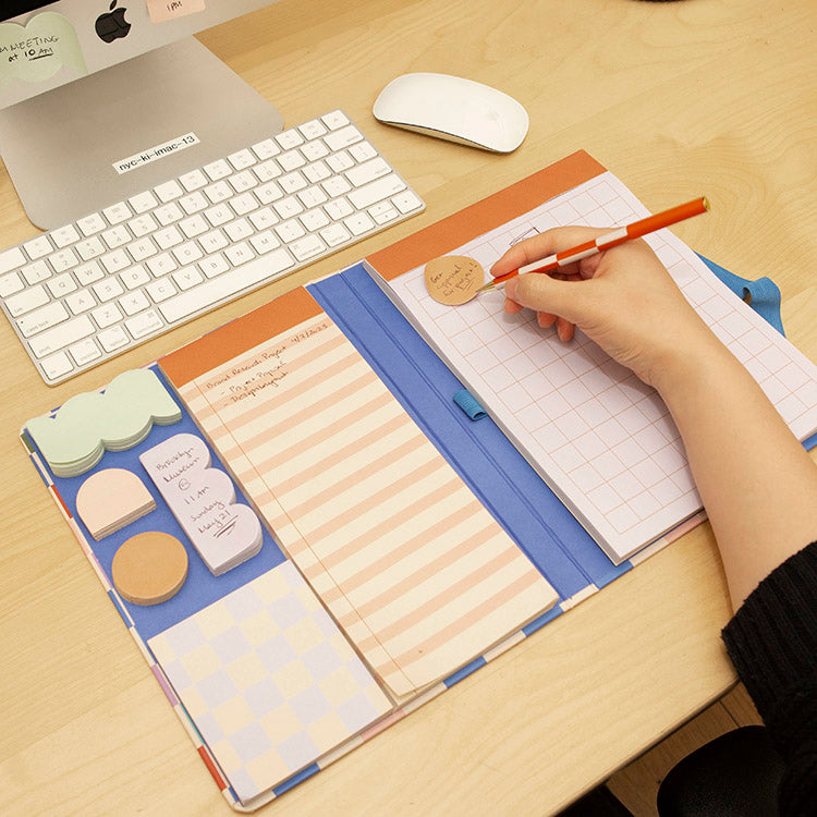 Kikkerland Inkerie Notepad with Sticky Notes Set and Pen Kikkerland Yallatoys
