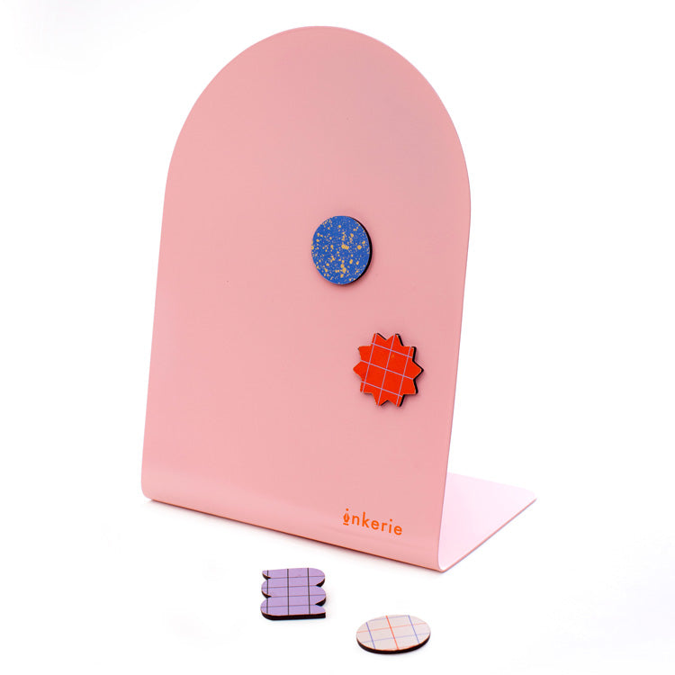 Kikkerland Inkerie Pink Magnetic Memo Board Kikkerland Yallatoys