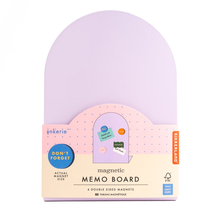 Kikkerland Inkerie Purple Magnetic Memo Board Kikkerland Yallatoys