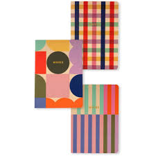 Kikkerland Set of 3 A5 Notebooks Kikkerland Yallatoys