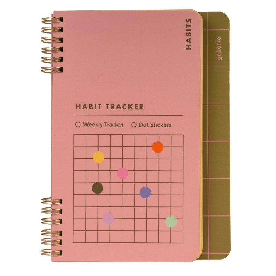 Kikkerland Habit & Goals Tracker Notebook Assorted Kikkerland Yallatoys