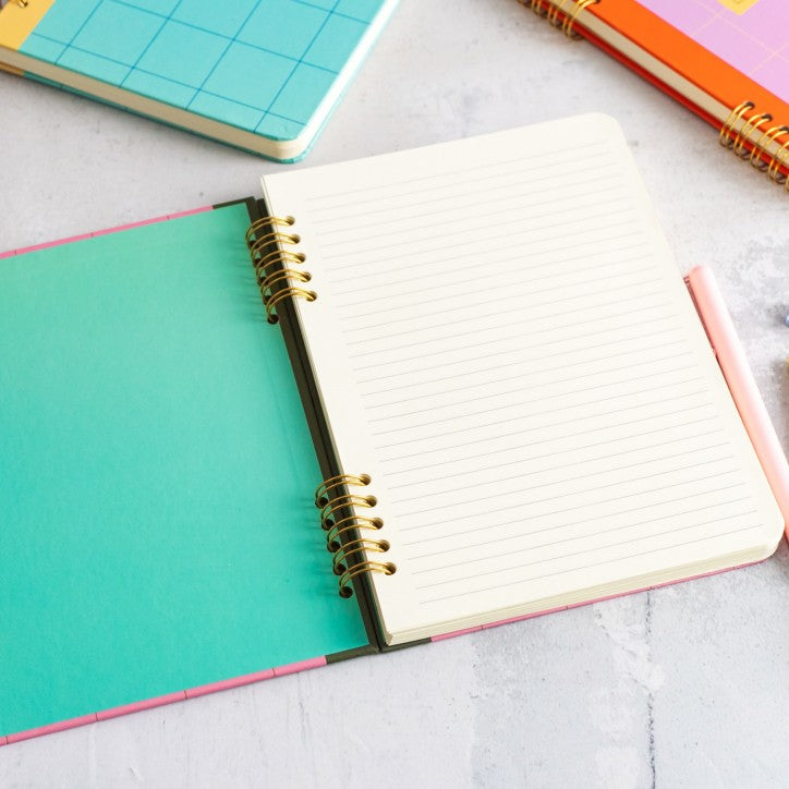 Kikkerland Spiral bound A5 Notebook Assorted Kikkerland Yallatoys