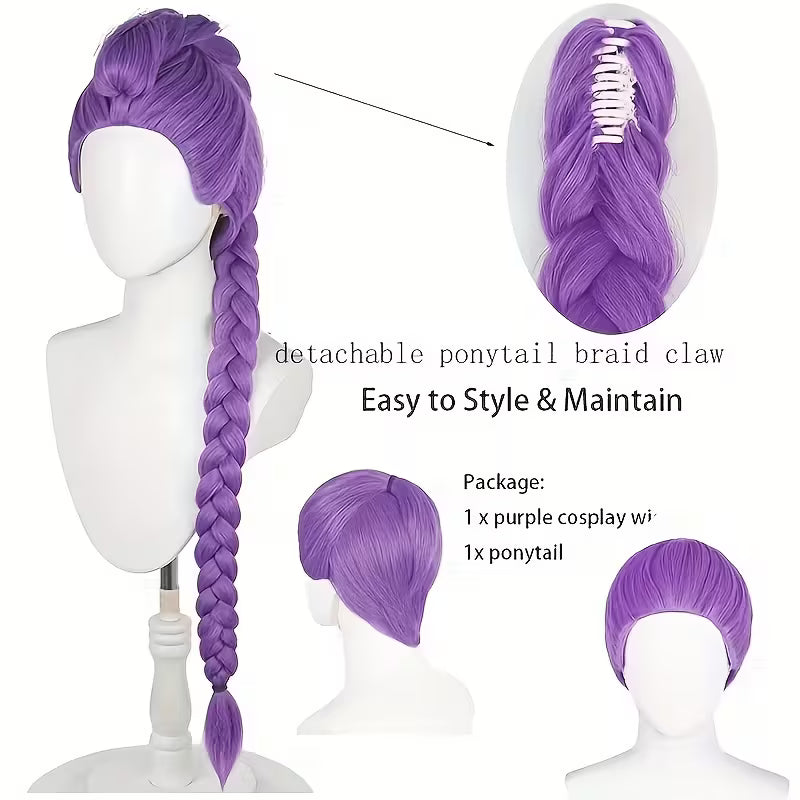 K-Pop Anime Long Braided Wig