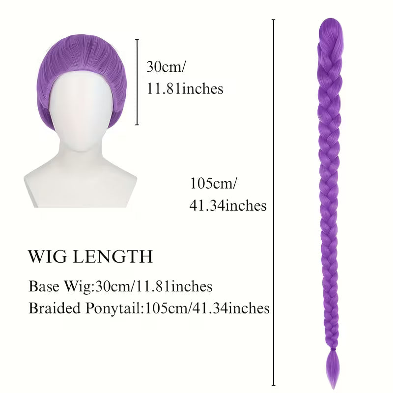 K-Pop Anime Long Braided Wig