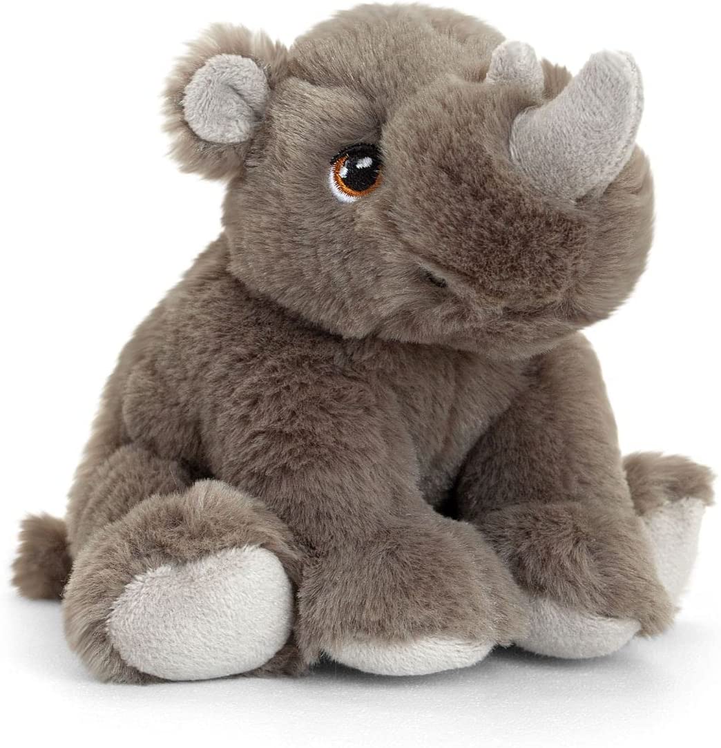 Keeleco 18cm Eco-Friendly Rhino Soft Toy Plush