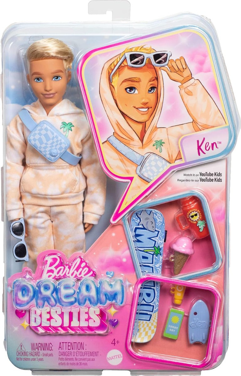 Ken fashion doll in stylish outfit Barbie Dream Besties