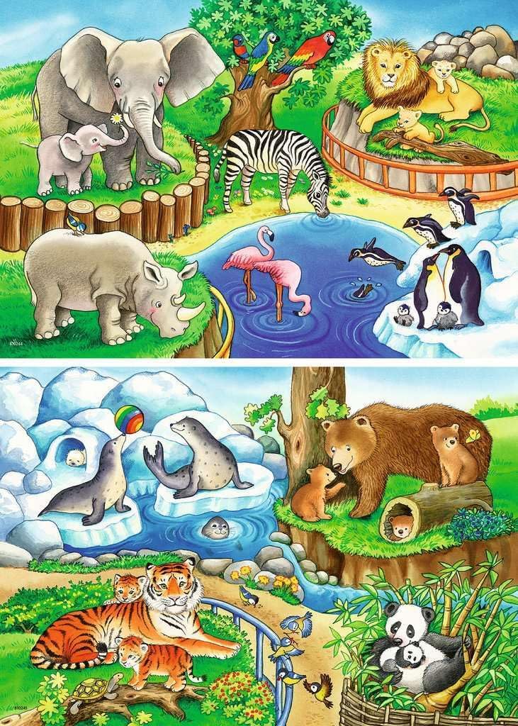 Kids Animals In Zoo Puzzle