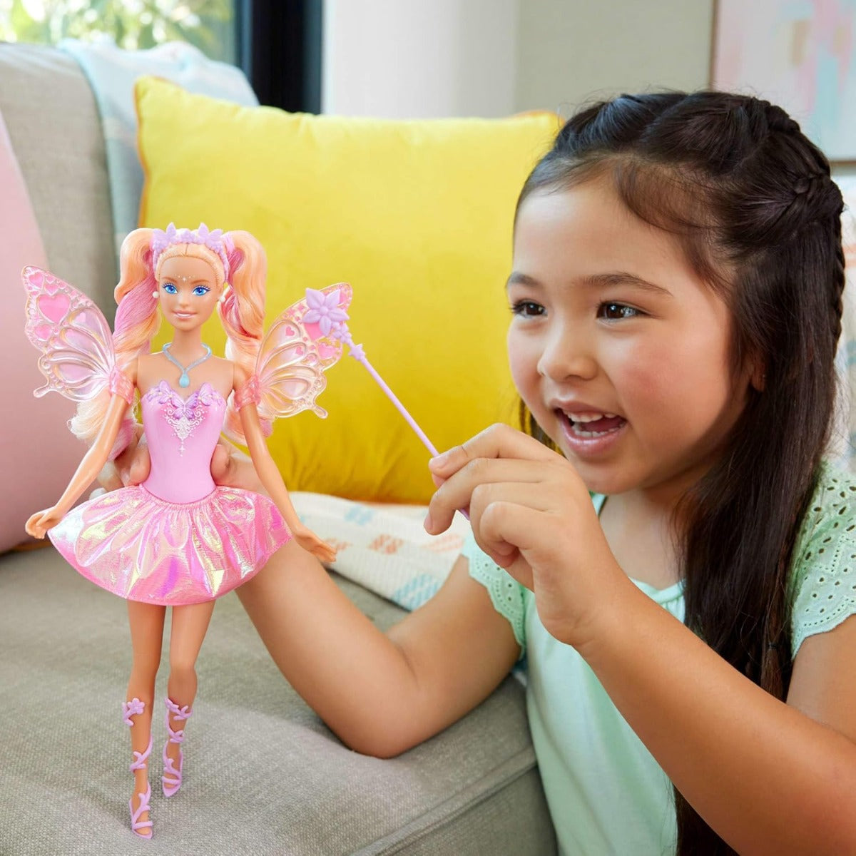Kids Barbie fairy doll toy