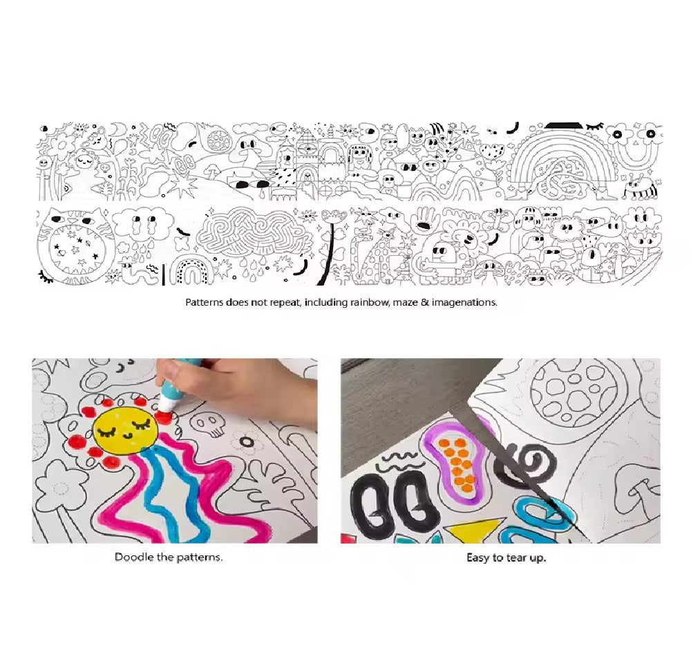Kids Doodle Paint Map Set