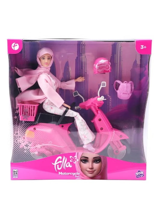 Kids Fulla doll and motorbike toy