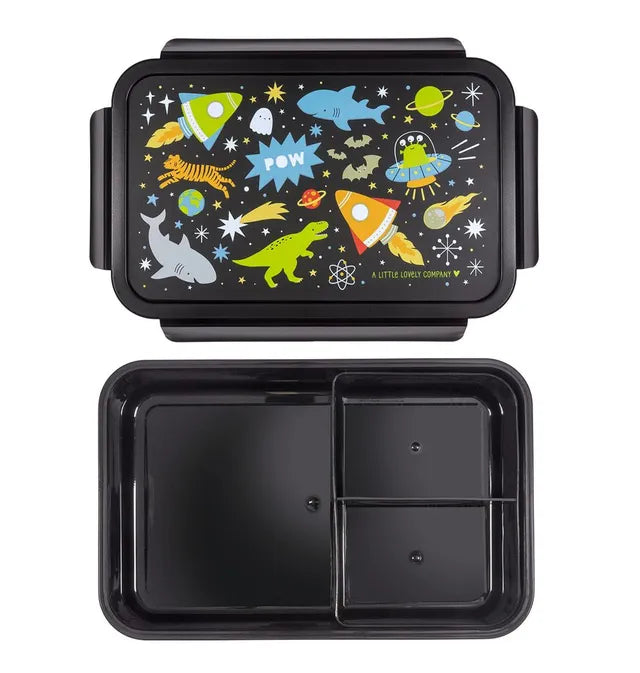 Kids Galaxy Design Bento Box with 3 Sections