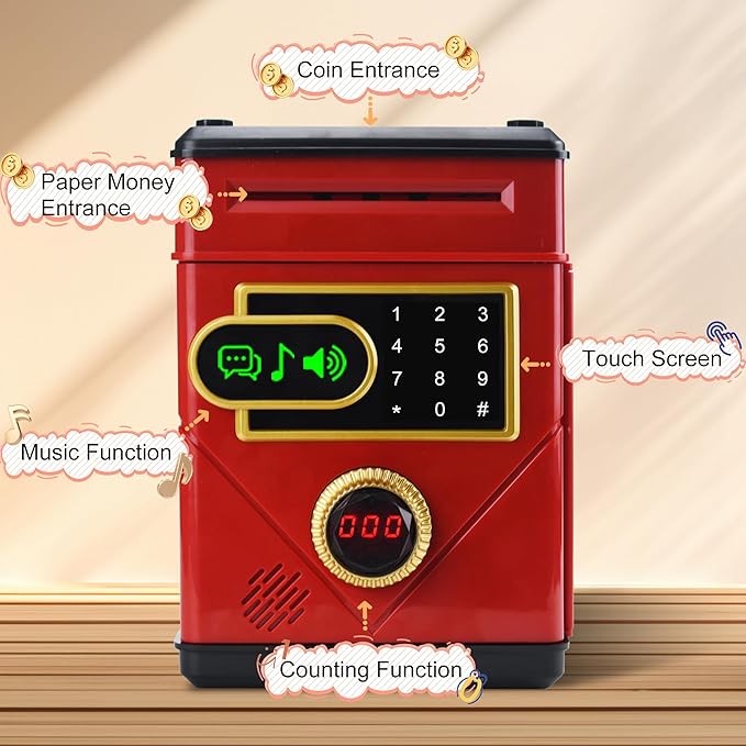 Kids Password Protected Money Box