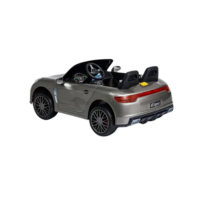 Kids Porsche electric ride on car silver