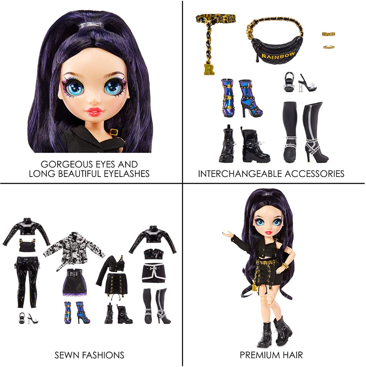 Kids Rainbow High collectible doll set