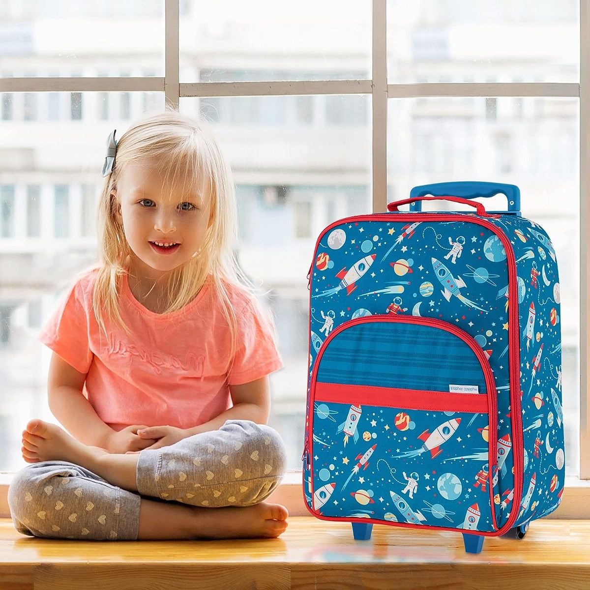 Kids Space Suitcase with Sturdy Wheels