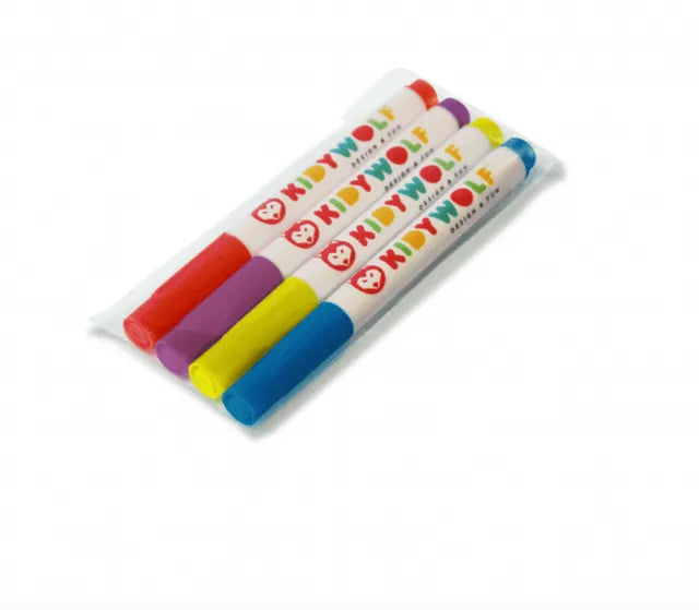 Kidywolf Fluorescent Markers 4pcs