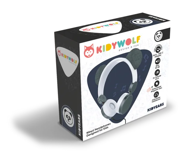 Kidywolf Kidyears Panda Headphones