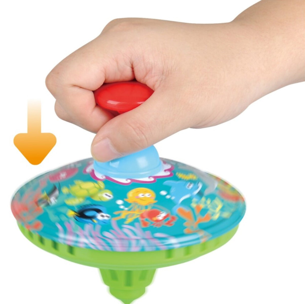 Kinetic Spinning Top Portrait Shot
