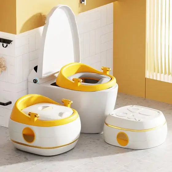 Little Angel Baby Potty Training Seat 3 In 1 With Toilet Trainer Yellow Little Angel