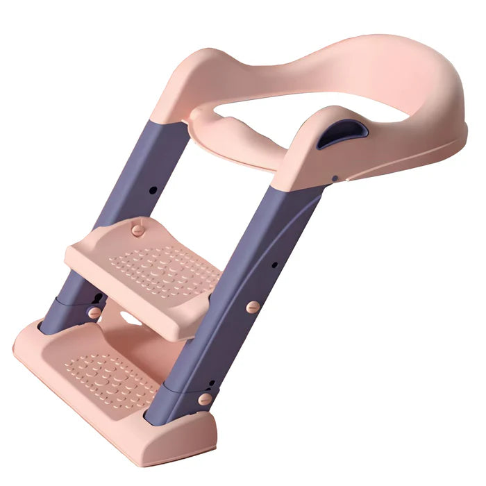 Little Angel Foldable Toddler Potty Training Seat with Ladder Pink Little Angel Yallatoys