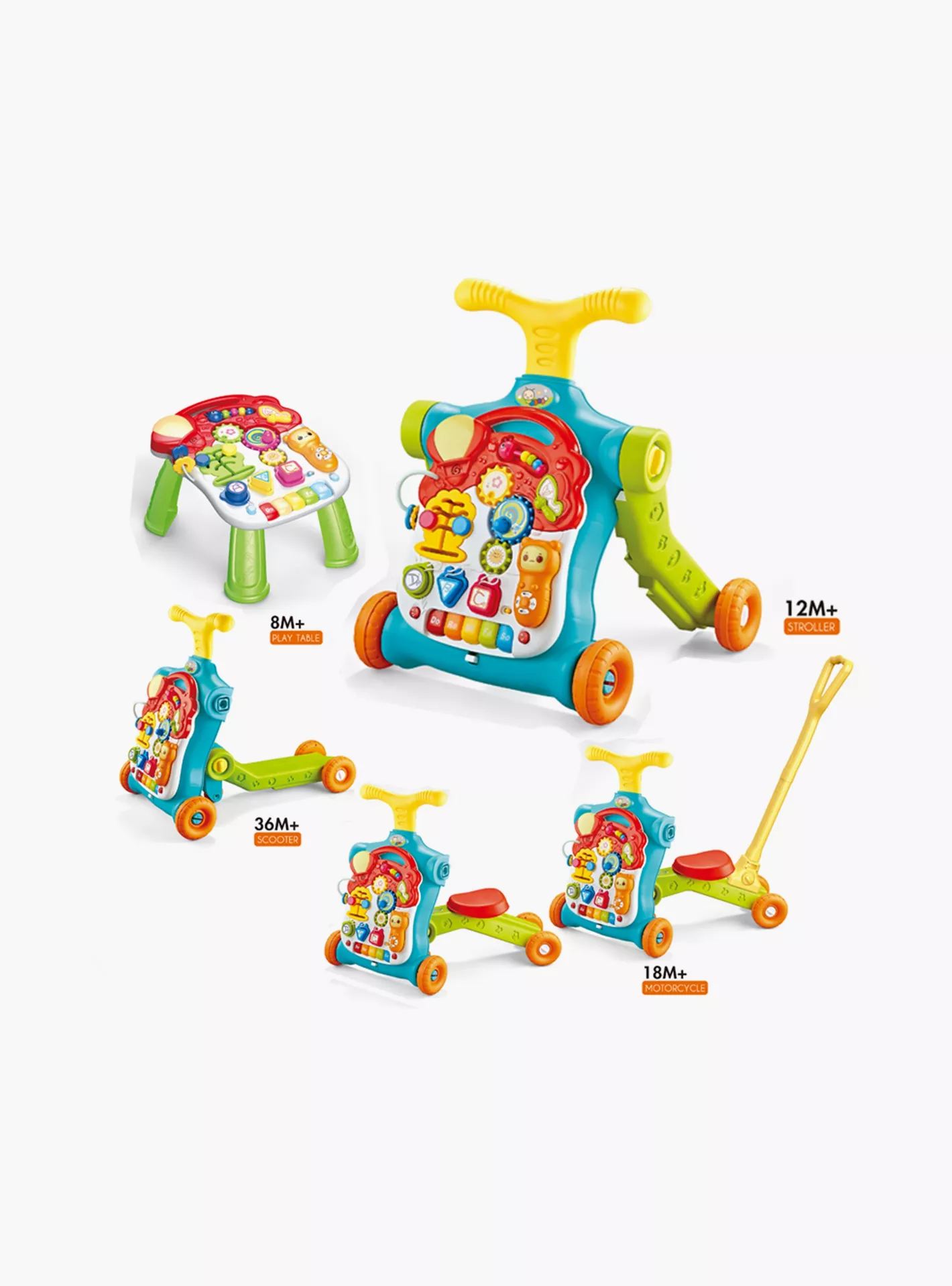 Little Angel 5 in 1 Learning Walker for Babies (Sold Separately Subject To Availability) Little Angel Yallatoys