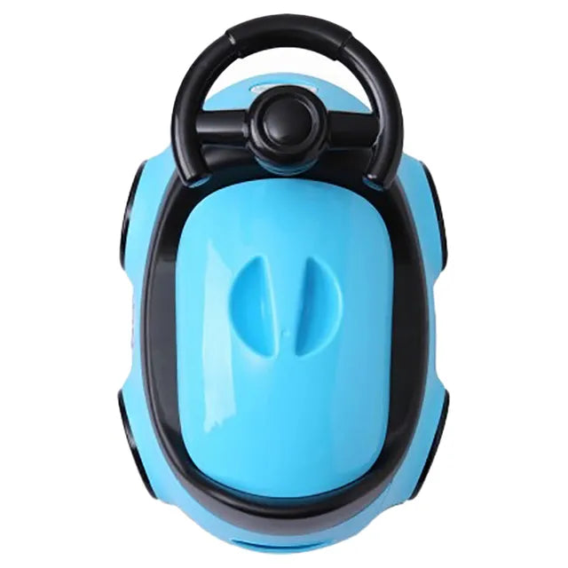 Little Angel Baby Potty Car Design Training Seat With Steering- Blue Little Angel Yallatoys