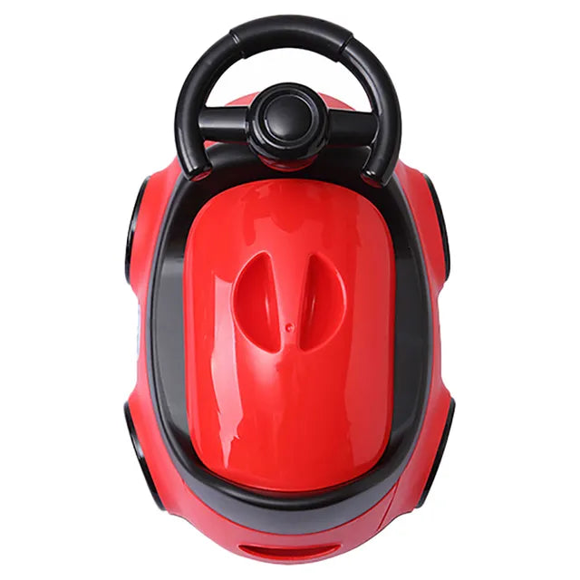 Little Angel Baby Potty Car Design Training Seat With Steering- Red Little Angel Yallatoys
