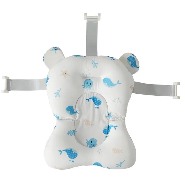 Little Angel Non Slip Baby Bathtub Mat Whale White Little Angel Yallatoys