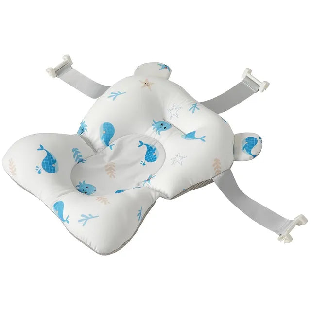 Little Angel Non Slip Baby Bathtub Mat Whale White Little Angel Yallatoys