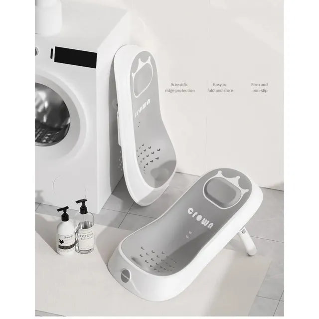 Little Angel Baby Bath Seat Support For Newborn Non Slip- Grey Little Angel Yallatoys
