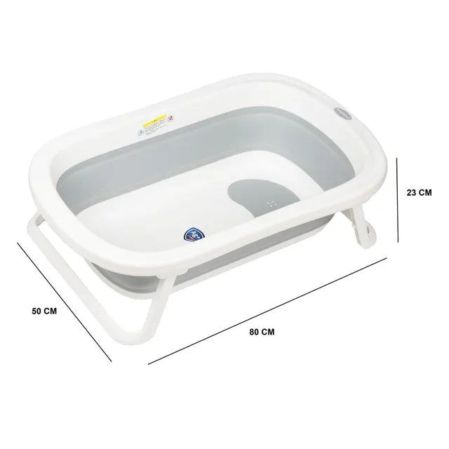 Little Angel Baby Foldable Bath Tub With Stand Grey Little Angel Yallatoys
