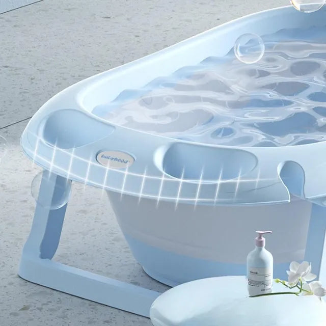 Little Angel Baby Foldable And Portable Bathtub Blue Little Angel Yallatoys