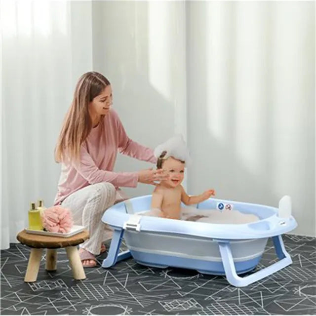 Little Angel Baby Foldable And Portable Bathtub Blue Little Angel Yallatoys
