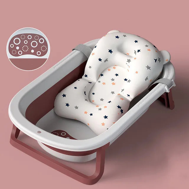 Little Angel Baby Bathtub Bath Booster Maroon Little Angel Yallatoys