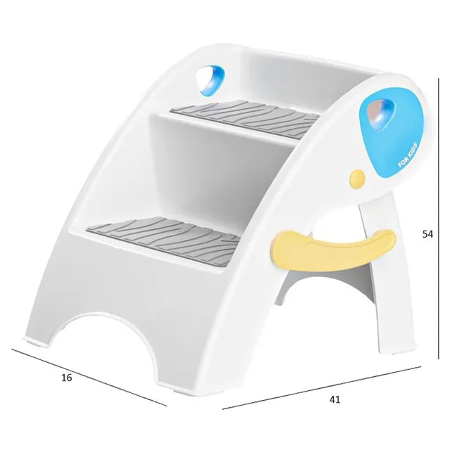 Little Angel Baby Foldable Step Stool Blue Little Angel Yallatoys
