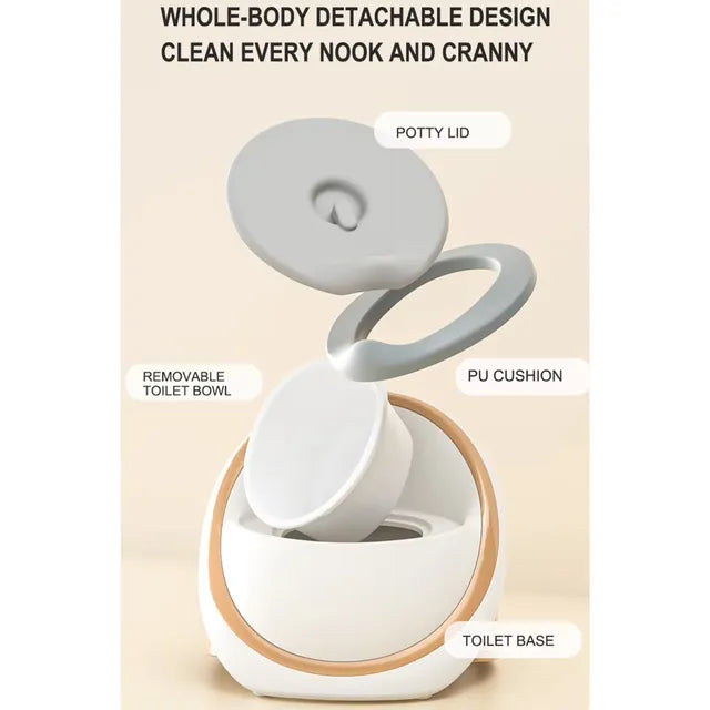 Little Angel Baby Potty Chair With Lid and Comfortable Seat Golden Little Angel Yallatoys