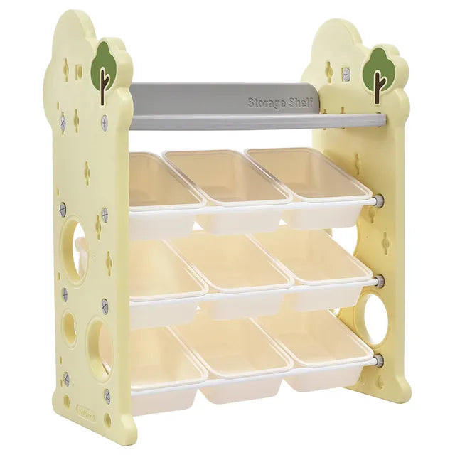 Little Angel Toys Organizer Cabinet With 14 Bins Green Little Angel Yallatoys
