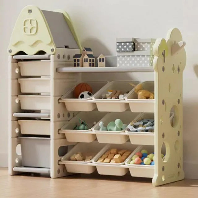 Little Angel Toys Organizer Cabinet With 14 Bins Green Little Angel Yallatoys