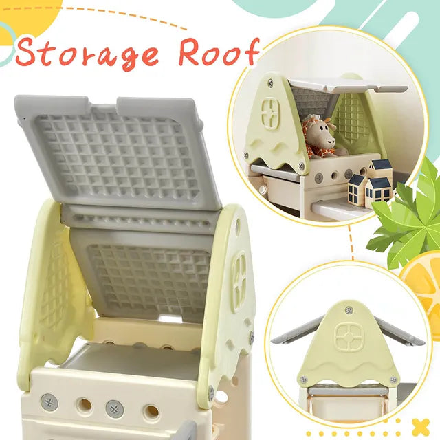 Little Angel Toys Organizer Cabinet With 14 Bins Green Little Angel Yallatoys