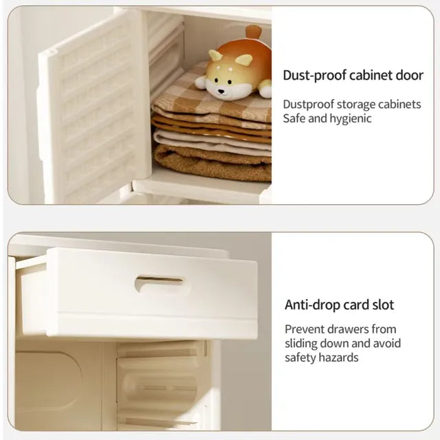 Little Angel Baby Nursery Organizer Cabinet With Drawers and Large Shelves Little Angel Yallatoys