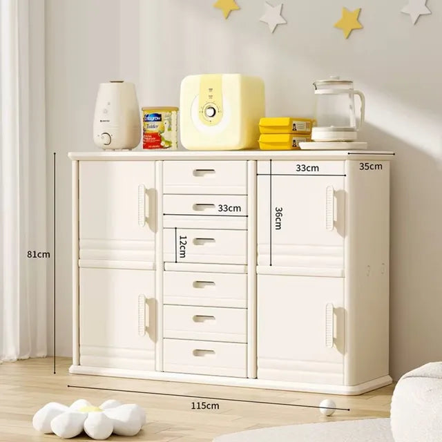 Little Angel Baby Nursery Organizer Cabinet With Drawers and Large Shelves Little Angel Yallatoys